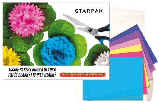 STARPAK SMOOTH zložka hodvábneho papiera s 20 farbami