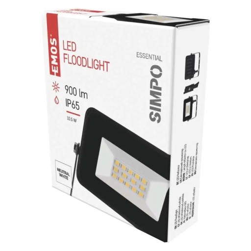 Halogénový, neutrálny reflektor 900 lm 10,5 W IP65