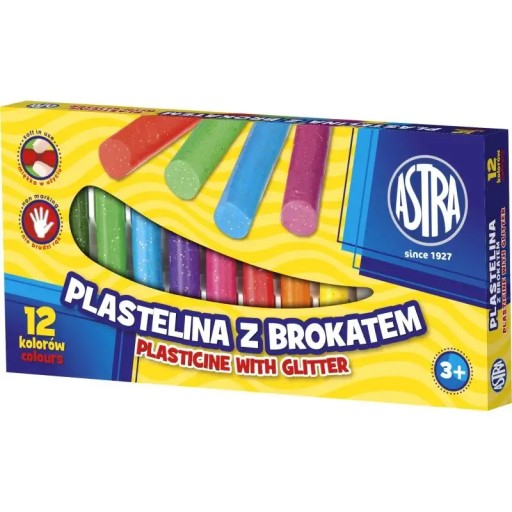 ŠKOLSKÉ GLITROVÉ PLASTYLINE 12 FARIEB