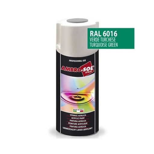 AMBROSOL AKRYLOVÝ LAK ZELENÝ TYRKYS RAL 6016 400 ml