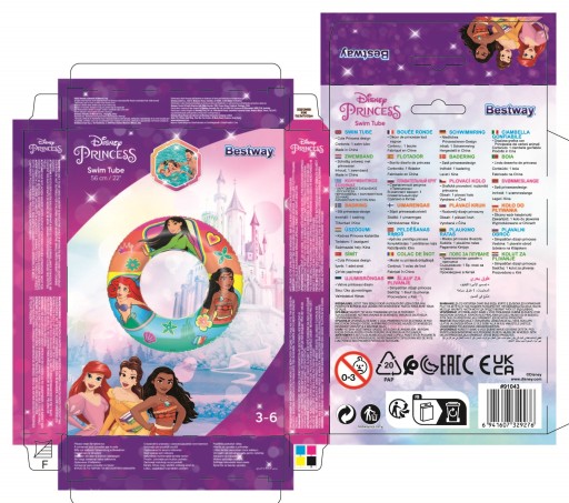 PLAVECKÉ KOLESO Bestway Princesses Pocahontaz Vaiana Ariel DISNEY 56 cm