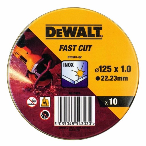 DeWalt rezací kotúč 125x1x22,2 mm - 1 ks.