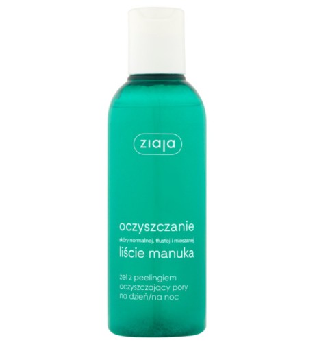 Ziaja Manuka Leaves gél na čistenie pórov s peelingom na deň/noc 200ml