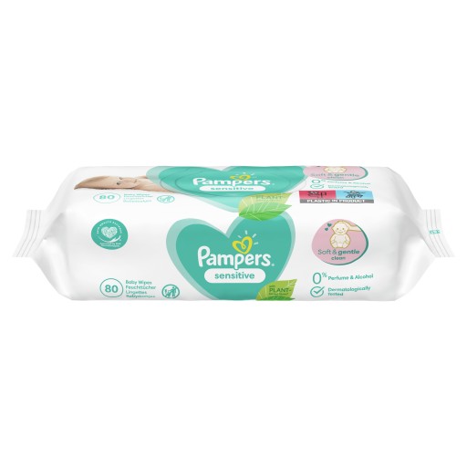 VLHČENÉ UBROÚSKY PRE BOJČATÁ 80 kusov PAMPERS SENSITIVE