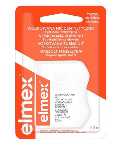 Elmex voskovaná zubná niť 50 m