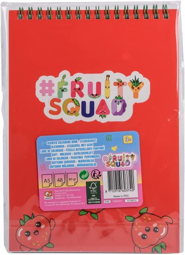 Voňavý zápisník FRUITYSQUAD s nálepkami