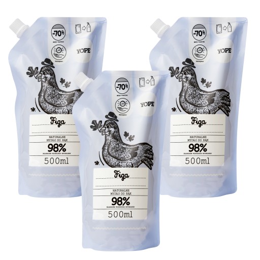 YOPE Refil Natural Figové tekuté mydlo 500ml