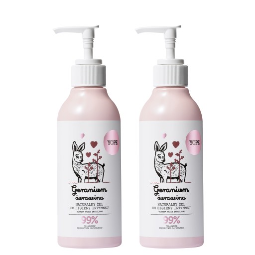 YOPE Geranium gél na intímnu hygienu 300 ml