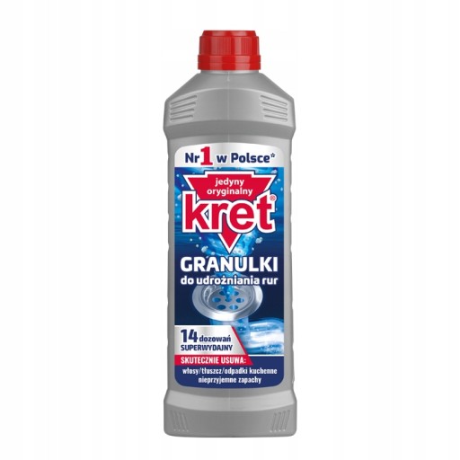 KRET - granulát na odblokovanie potrubia, 500g