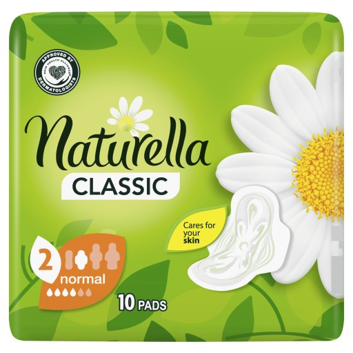 Naturella Classic Normal Camomile podložky s krídelkami 10 ks.