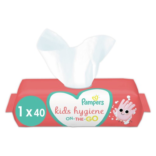 VLHČENÉ Utierky 40 KS PAMPERS KIDS HYGIENA NA CESTÁCH