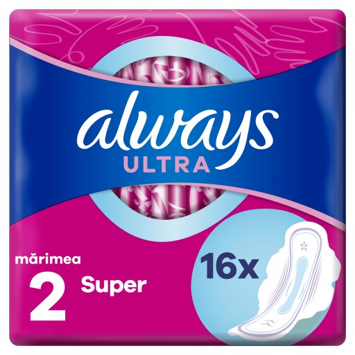 VŽDY Ultra Super Plus hygienické vložky 16 ks.