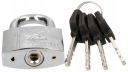 VISIACI ZÁMOK PRETOR YOKE 60 MM VYZTUŽENÝ NEREZ