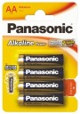 4ks 4x PANASONIC LR06 R6 AA ALKALICKÁ BATÉRIA