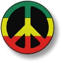Nášivka Pacyfka Reggae Thermo vyšívaná 70mm