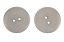 2ks plastové gombíky 30mm - šedý / šedý gombík
