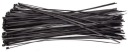 ČIERNE KLIPOVACIE VIAZAČKY 3mm/20cm SADA 100ks (1703)