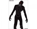 Štíty siluety Zombie Hunter - balenie 10 ks