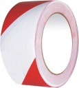 ČERVENÁ A BIELA ​​ZNAČOVACIA PÁSKA 50mm x 33m