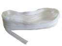 Páska na zips Biely Zips 3mm 3m + 6 zipsov
