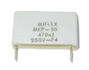 KONDENZÁTOR MKP-30 470nF 250V 10 kusov