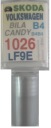 SKODA 1026 LF9E B4 CANDY BIELA ​​FARBA TEST-UP