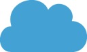 Nálepka na stenu Cloud 18 cm