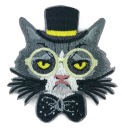 Nášivka CAT TERMO, nažehľovacia mačacia tvár, 6 cm