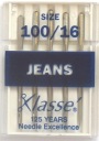 STROJOVÉ IHLY do JEANS veľkosť 100 - 5 ks - Klasse