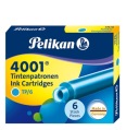 PELIKAN NÁPLŇKY S KRÁTKYMI PERÁMI 6 KS. TYRKYSOVÁ
