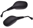 Zrkadlá Skúter Quad ATV Motocykel Zrkadlo čierne SR MH014 oválne 10mm