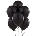 Pastelové BLACK Balóny Halloween Party Silvestrovský karneval 30cm 25ks.