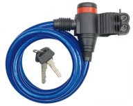 BIKE LOCK, zámok, 10mm kábel, 1,8m