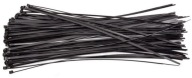 ČIERNE KLIPOVACIE VIAZAČKY 3mm/15cm SADA 100ks (0385)