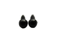 2 páry mini očiek 3,5 mm, kovový uzáver