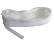 Páska na zips Biely Zips 3mm 3m + 6 zipsov