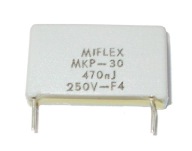 KONDENZÁTOR MKP-30 470nF 250V 10 kusov