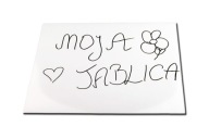 Biela magnetická tabuľa, materiál tabule STEEL