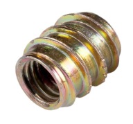 313 M6x15 mm dvojzávitová nábytková zásuvka na drevo, 10 ks