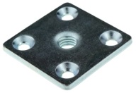 1x montážna doska 37x37x3 mm pre závit M8