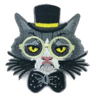 Nášivka CAT TERMO, nažehľovacia mačacia tvár, 6 cm