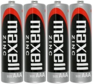 4x MAXELL AAA BATÉRIA R03 R3 ZINK
