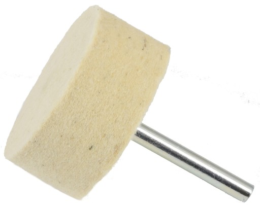 Leštiaci plstený kotúč na stopke 50x20 mm