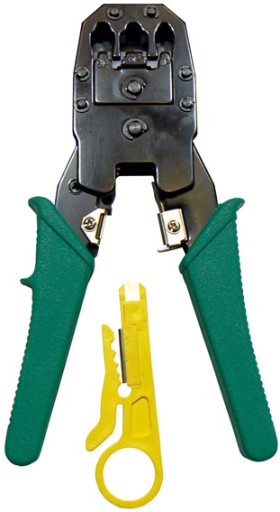 RJ45 PLUG Crimper 4P 6P 8P + SŤAHOVACÍ Nôž