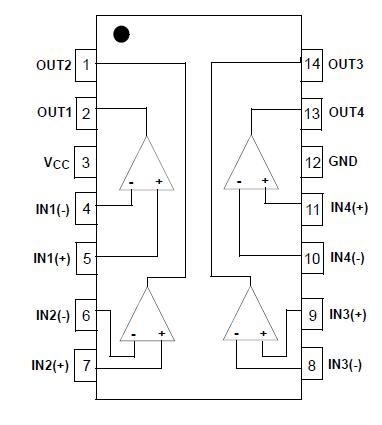 Štvornásobný komparátor LM339 SMD - 2 ks