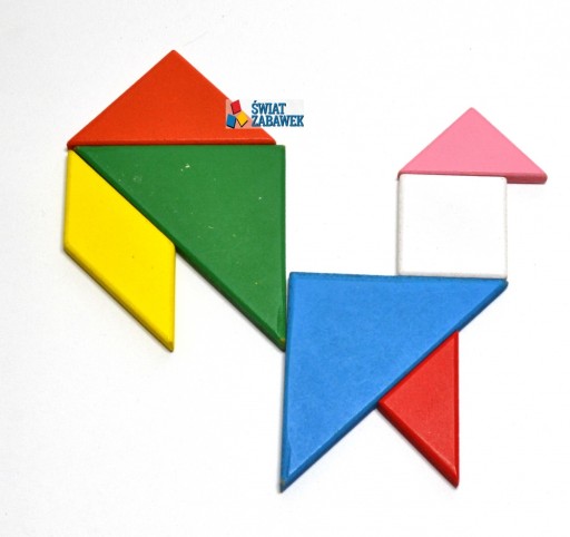 TANGRAM LOGICKÁ HRA BLOKY PUZZLE VEĽKÉ