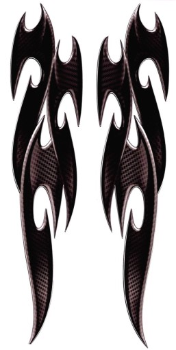 TRIBAL CARBON CARBON AUTO TUNING NÁLEPKA
