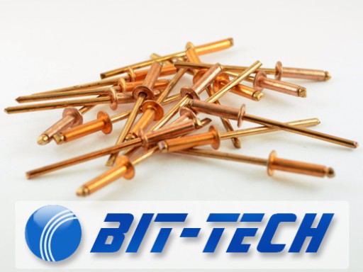 Trhacie nity medený nit Cu/Bronze 3x12 10 ks.