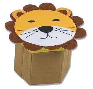 Sedák na taburetku Pouffe, box na hračky LEW