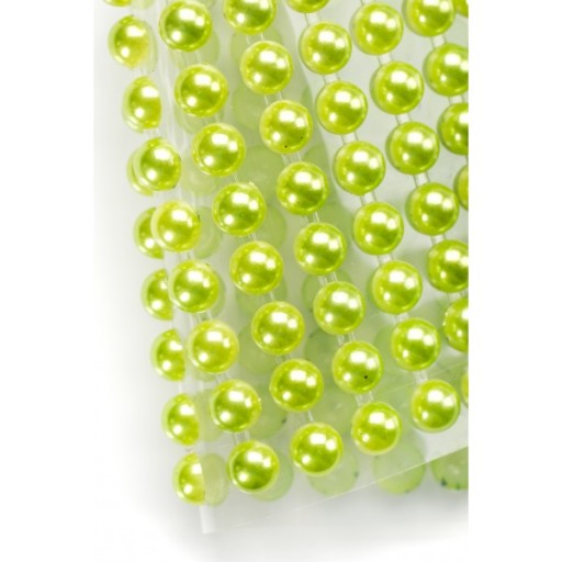 ZELENÉ PERLY, svetlé SAMOLEPIACE PERLY, štras 8mm